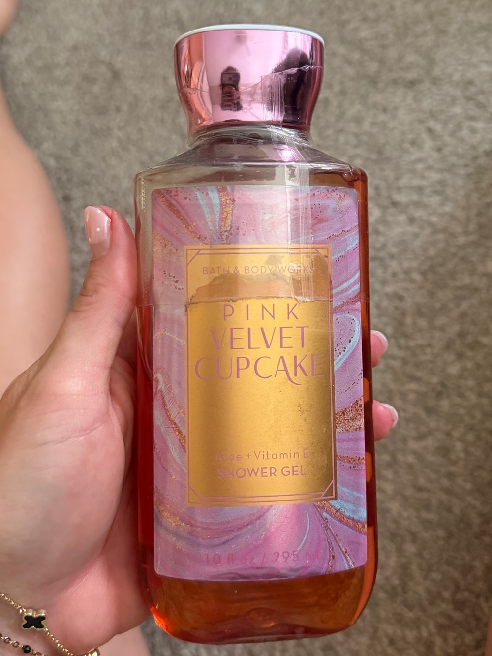 Bath & Body Works Pink Velvet Cupcake Shower Gel 10 oz Discontinued Rare